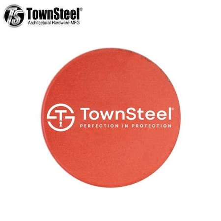 Townsteel Chip / Sticker, 27mm, Back Adhesive, Red TNS-MIFARE11S50-27MMC